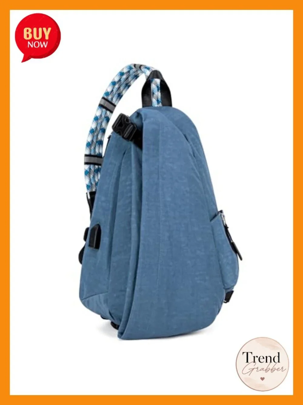 Large Sling Bag Nylon Purse Crossbody Bags for Women Waterproof Shoulder Bag